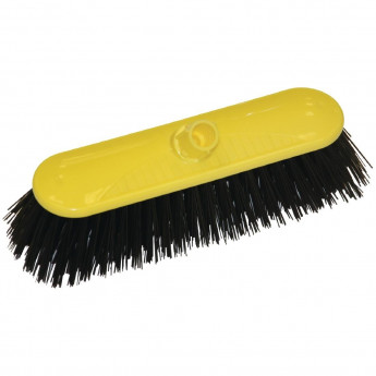SYR Contract Broom Head Stiff Bristle Yellow 10.5in - Click to Enlarge