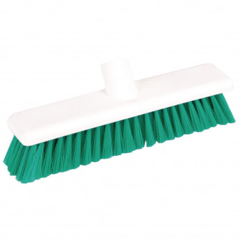 Jantex Soft Hygiene Broom Green 12in - Click to Enlarge