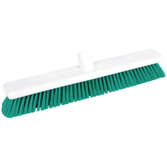 Jantex Hygiene Broom Soft Bristle Green 18in - Click to Enlarge