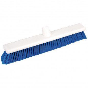 Jantex Hygiene Broom Soft Bristle Blue 18in - Click to Enlarge