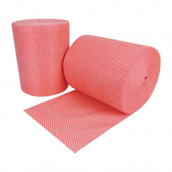 EcoTech Envirolite Super Antibacterial Cleaning Cloths Red (Roll of 2 x 500) - Click to Enlarge
