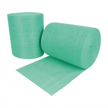 EcoTech Envirolite Super Antibacterial Cleaning Cloths Green (Roll of 2 x 500) - Click to Enlarge