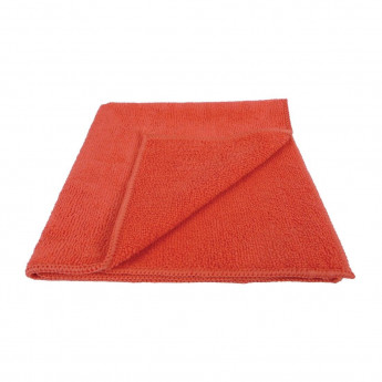 EcoTech Microfibre Cloths Red (Pack of 10) - Click to Enlarge