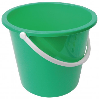 Jantex Round Plastic Bucket Green 10Ltr - Click to Enlarge