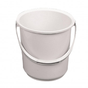 Jantex Plastic Bucket White 8Ltr - Click to Enlarge
