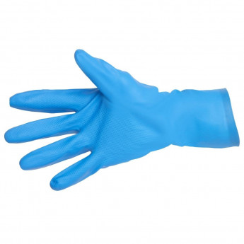 MAPA Ultranitril 475 Liquid-Proof Food Handling and Janitorial Gloves Blue - Click to Enlarge
