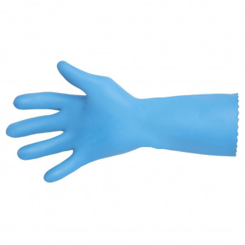 MAPA Jersette 308 Liquid-Proof Food Handling Gloves Blue - Click to Enlarge