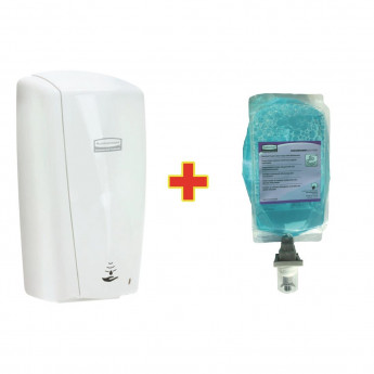 Special Offer Rubbermaid AutoFoam Dispenser and 4 Perfumed Foam Hand Soaps 1.1Ltr - Click to Enlarge