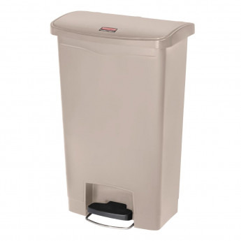 Rubbermaid Slim Jim Step on Front Pedal Beige 50Ltr - Click to Enlarge