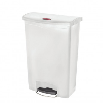 Rubbermaid Slim Jim Step on Bin Front Pedal 90Ltr White - Click to Enlarge