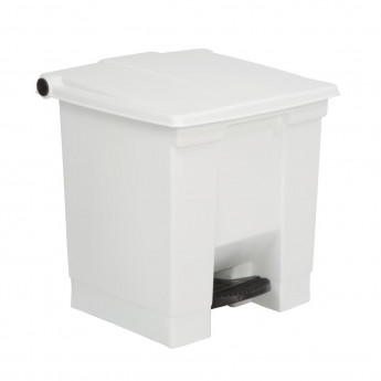 Rubbermaid Step On Pedal Bin White 30.5Ltr - Click to Enlarge