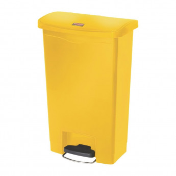 Rubbermaid Slim Jim Front Step-On Pedal Bin Yellow 50Ltr - Click to Enlarge