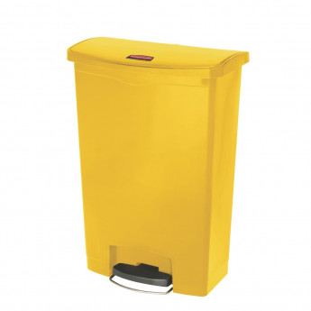 Rubbermaid Slim Jim Step on Bin Front Pedal 90Ltr Yellow - Click to Enlarge