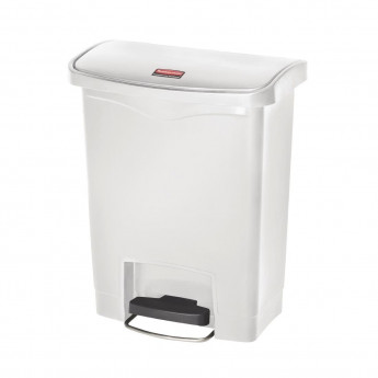 Rubbermaid Slim Jim Step on Bin Front Pedal 30Ltr White - Click to Enlarge