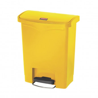 Rubbermaid Slim Jim Step on Bin Front Pedal 30Ltr Yellow - Click to Enlarge