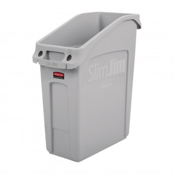 Rubbermaid Slim Jim Under-Counter Bin Grey 49Ltr - Click to Enlarge