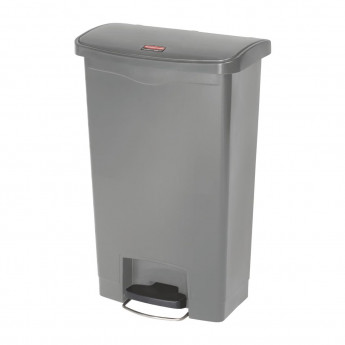 Rubbermaid Slim Jim Step On Front Step Pedal Bin Grey 50Ltr - Click to Enlarge
