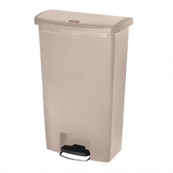 Rubbermaid Slim Jim Step on Front Pedal Beige 68Ltr - Click to Enlarge