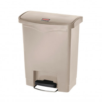 Rubbermaid Slim Jim Step on Front Pedal Beige 30Ltr - Click to Enlarge