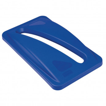 Rubbermaid Blue Paper Lid - Click to Enlarge