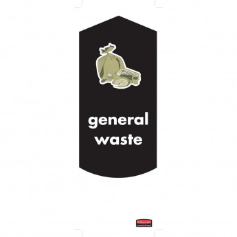 Rubbermaid General Waste Stickers (Pack of 4) - Click to Enlarge