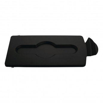 Rubbermaid SJRS Stream Topper Closed Lid Black - Click to Enlarge