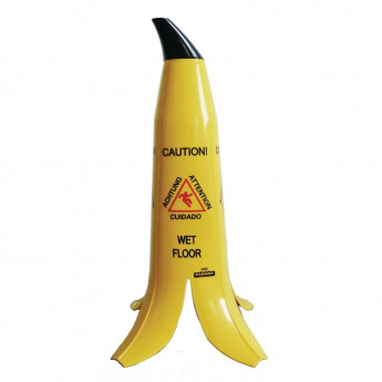 Banana Skin Wet Floor Sign - Click to Enlarge