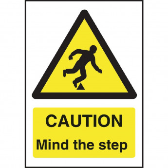 Caution Mind The Step Sign - Click to Enlarge