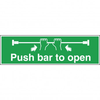 Push Bar To Open Sign - Click to Enlarge
