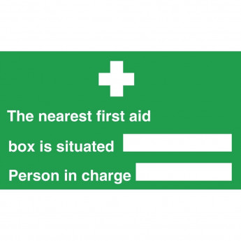 Nearest First Aid Box Sign - Click to Enlarge
