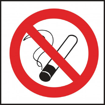 Square No Smoking Symbol Sign - Click to Enlarge