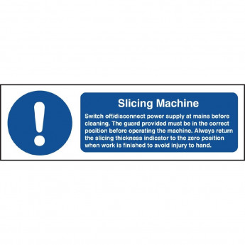 Slicing Machine Safety Sign - Click to Enlarge
