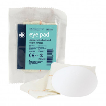 Eye Pad Dressing with Bandage Loop - Click to Enlarge