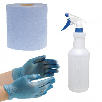 Vogue Cleaning Set Blue - Click to Enlarge