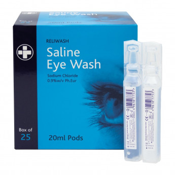 Eye Wash Pods 20ml (Pack of 25) - Click to Enlarge