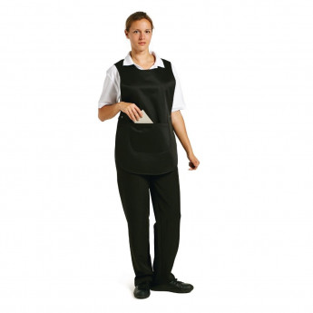 Whites Tabard With Pocket Black - Click to Enlarge