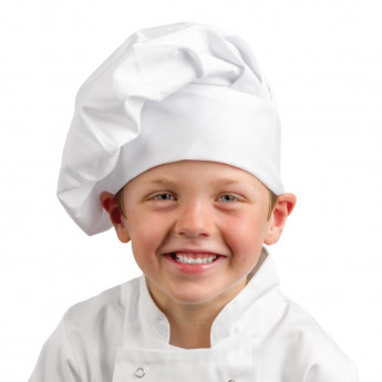 Whites Childrens Unisex Chef Hat White - Click to Enlarge