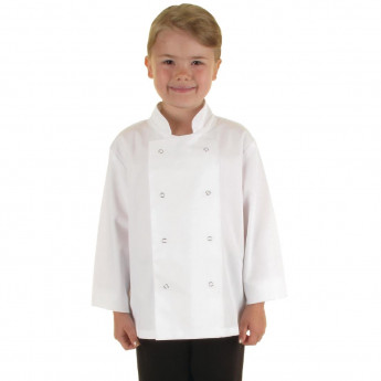 Whites Childrens Unisex Chef Jacket White - Click to Enlarge