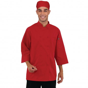 Chef Works Unisex Jacket Red - Click to Enlarge