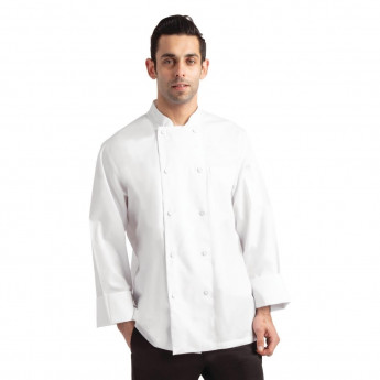 Chef Works Calgary Cool Vent Unisex Chefs Jacket White - Click to Enlarge