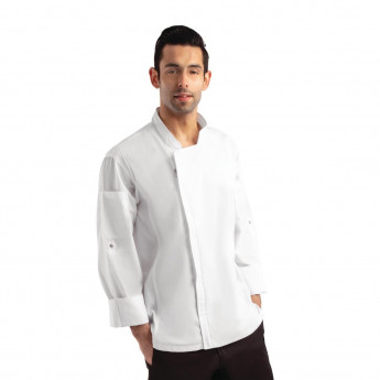 Chef Works Unisex Hartford Lightweight Chef Jacket White - Click to Enlarge