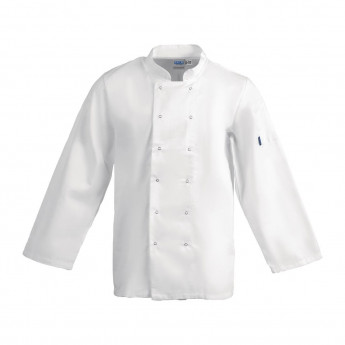 Whites Vegas Unisex Chefs Jacket Long Sleeve White - Click to Enlarge