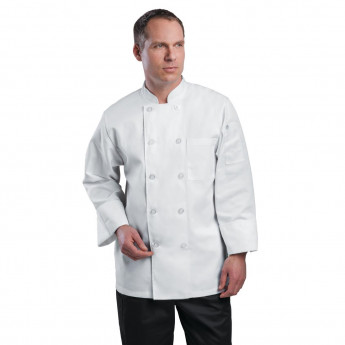 Chef Works Unisex Le Mans Chefs Jacket White - Click to Enlarge
