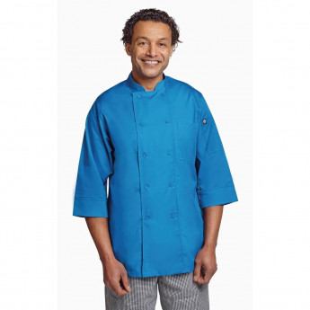 Chef Works Unisex Chefs Jacket Blue - Click to Enlarge
