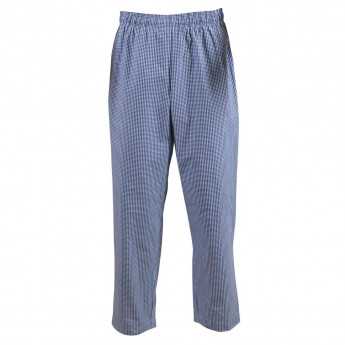 Whites Easyfit Trousers Teflon Blue Check - Click to Enlarge
