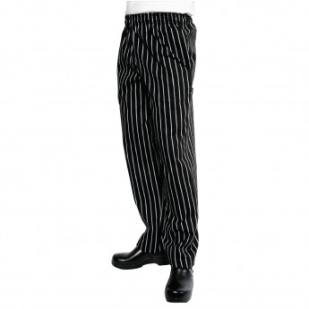 Chef Works Designer Baggy Pant Chalk Stripe - Click to Enlarge