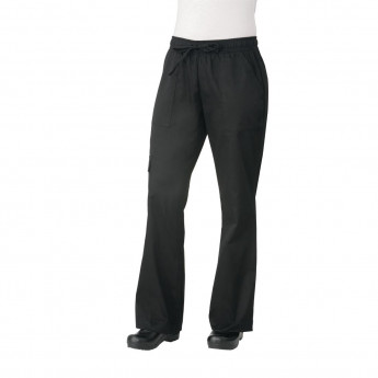 Chef Works Womens Cargo Chefs Trousers Black - Click to Enlarge