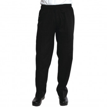 Chef Works Unisex Better Built Baggy Chef Trousers Black - Click to Enlarge