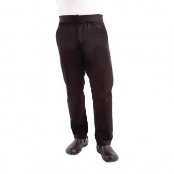 Chef Works Lightweight Slim Trousers Black - Click to Enlarge