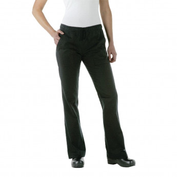 Chef Works Womens Executive Chef Trousers Black - Click to Enlarge